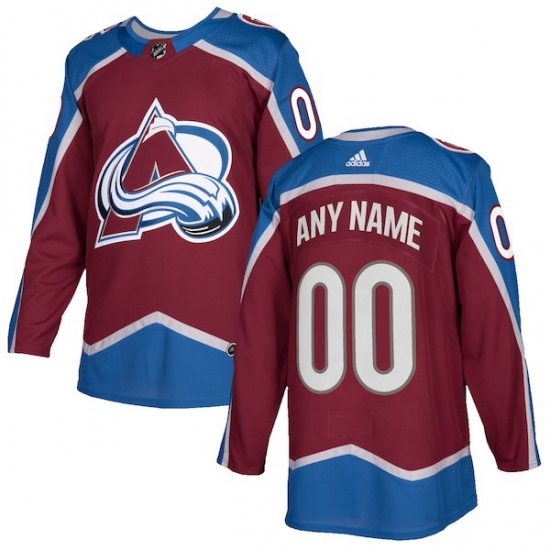 Men's Colorado Avalanche adidas Burgundy Authentic Custom Jersey - Ujersey