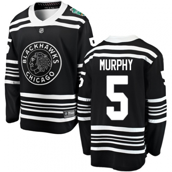 Men's Chicago Blackhawks #5 Connor Murphy Black 2019 Winter Classic Fanatics Branded Breakaway NHL Jersey - Ujersey