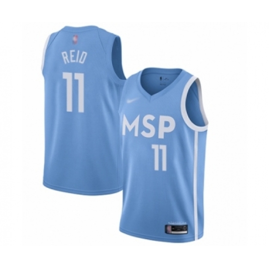 Women's Minnesota Timberwolves #11 Naz Reid Swingman Blue Basketball Jersey - 2019 20 City Edition - Ujersey