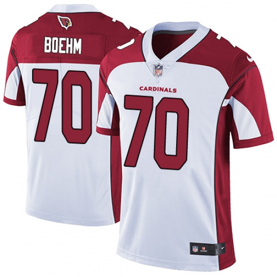 Men's Nike Arizona Cardinals #70 Evan Boehm White Vapor Untouchable Limited Player NFL Jersey - Ujersey