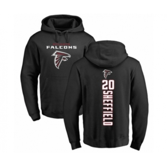 Football Atlanta Falcons #20 Kendall Sheffield Black Backer Pullover Hoodie - Ujersey