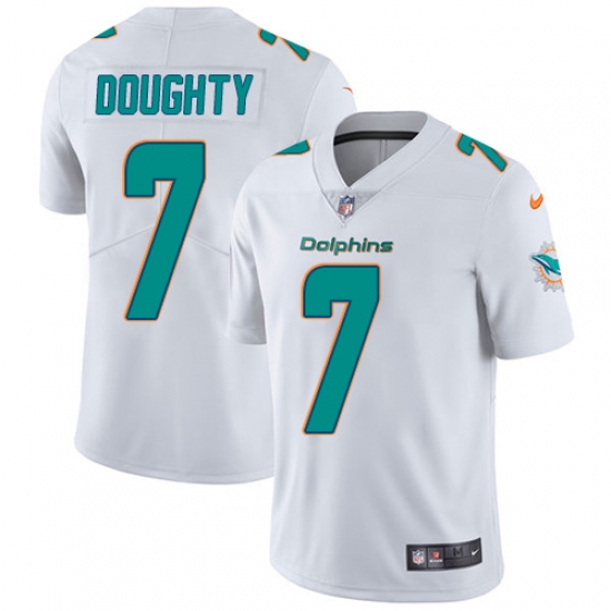 Youth Nike Miami Dolphins #7 Brandon Doughty White Vapor Untouchable Limited Player NFL Jersey - Ujersey