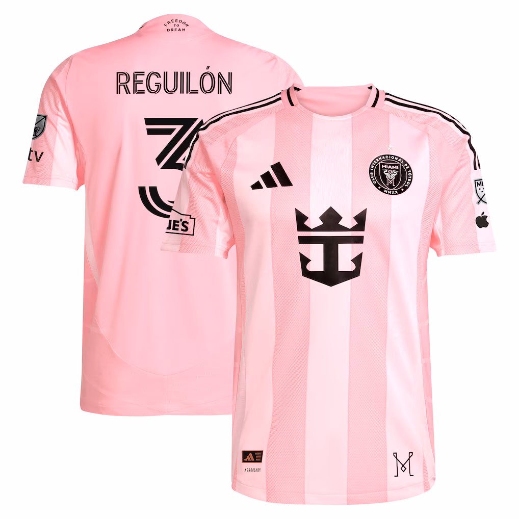 Men's Inter Miami CF Sergio Reguilón adidas Pink 2025 On-Field Authentic Jersey