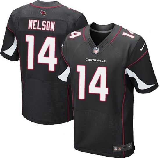 Men's Nike Arizona Cardinals #14 J.J. Nelson Elite Black Alternate NFL Jersey - Ujersey