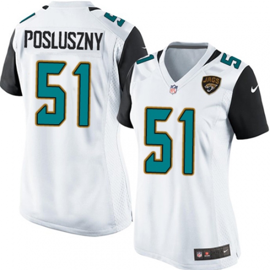 Women's Nike Jacksonville Jaguars #51 Paul Posluszny Game White NFL Jersey - Ujersey