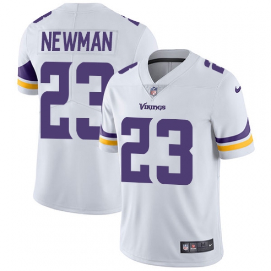 Youth Nike Minnesota Vikings #23 Terence Newman White Vapor Untouchable Limited Player NFL Jersey - Ujersey