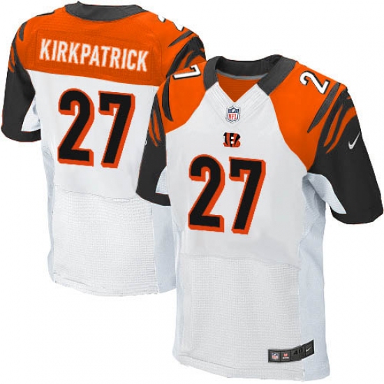 Men's Nike Cincinnati Bengals #27 Dre Kirkpatrick Elite White NFL Jersey - Ujersey