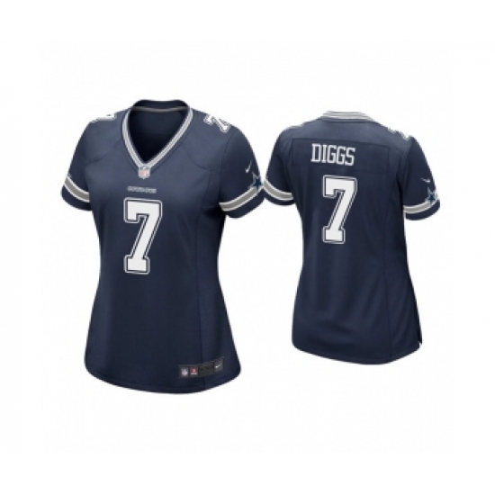 Women's Dallas Cowboys #7 Trevon Diggs Navy Vapor Untouchable Limited Stitched Jersey(Run Small) - Ujersey