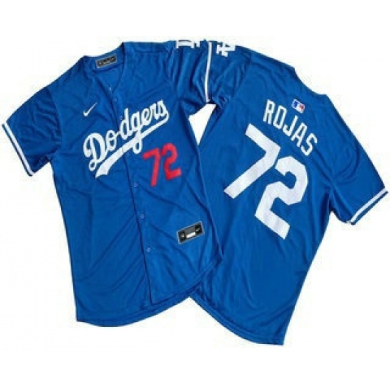 Men's Los Angeles Dodgers #72 Miguel Rojas Blue Limited Stitched Jersey - Ujersey