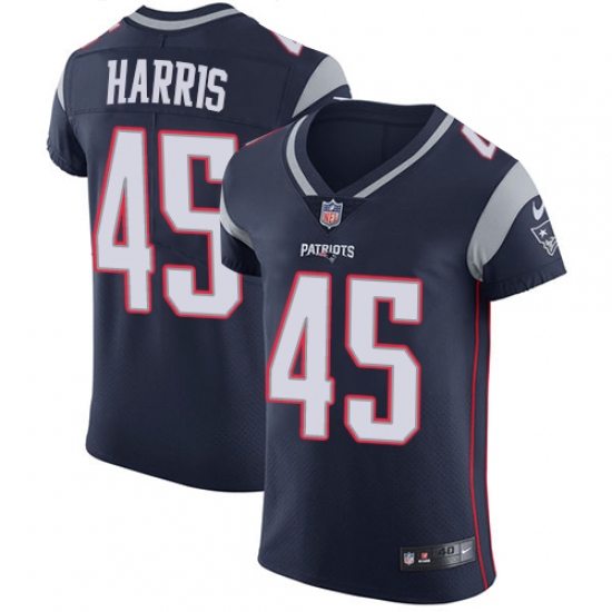 Men's Nike New England Patriots #45 David Harris Navy Blue Team Color Vapor Untouchable Elite Player NFL Jersey - Ujersey