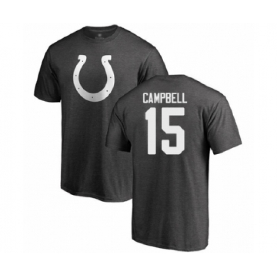 Football Indianapolis Colts #15 Parris Campbell Ash One Color T-Shirt - Ujersey