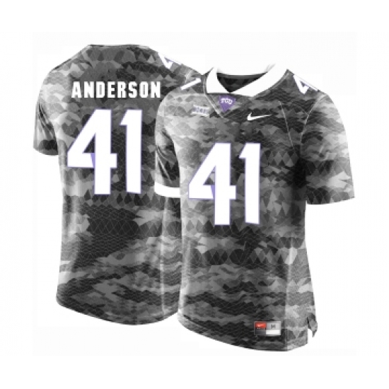 TCU Horned Frogs 41 Jonathan Anderson Gray College Football Limited Jersey - Ujersey