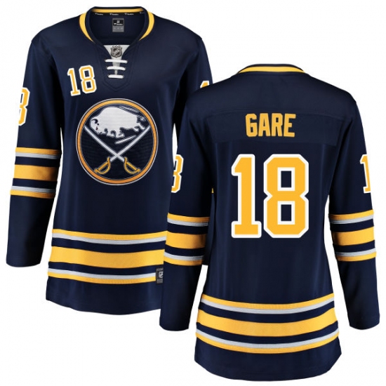 Women's Buffalo Sabres #18 Danny Gare Fanatics Branded Navy Blue Home Breakaway NHL Jersey - Ujersey