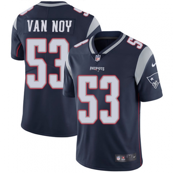 Men's Nike New England Patriots #53 Kyle Van Noy Navy Blue Team Color Vapor Untouchable Limited Player NFL Jersey - Ujersey