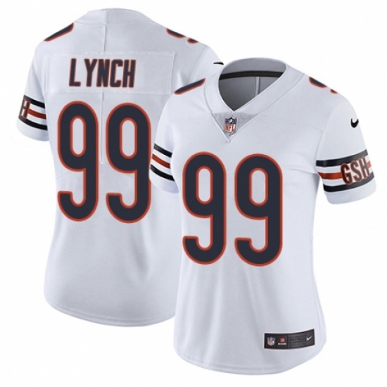 Women's Nike Chicago Bears #99 Aaron Lynch White Vapor Untouchable Limited Player NFL Jersey - Ujersey