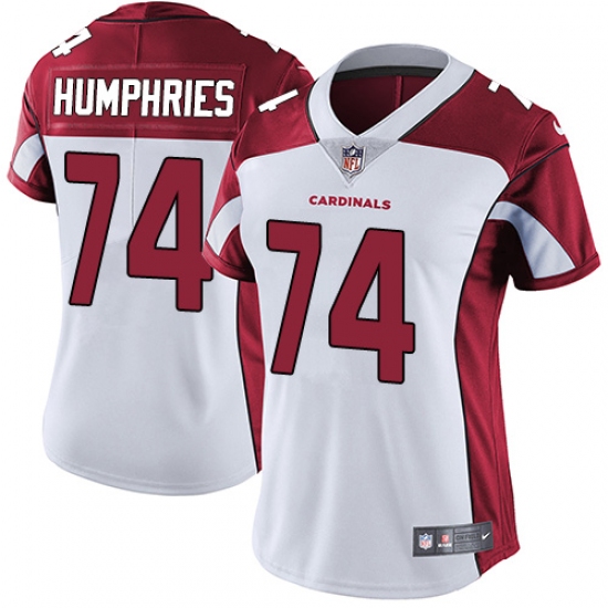 Women's Nike Arizona Cardinals #74 D.J. Humphries White Vapor Untouchable Limited Player NFL Jersey - Ujersey