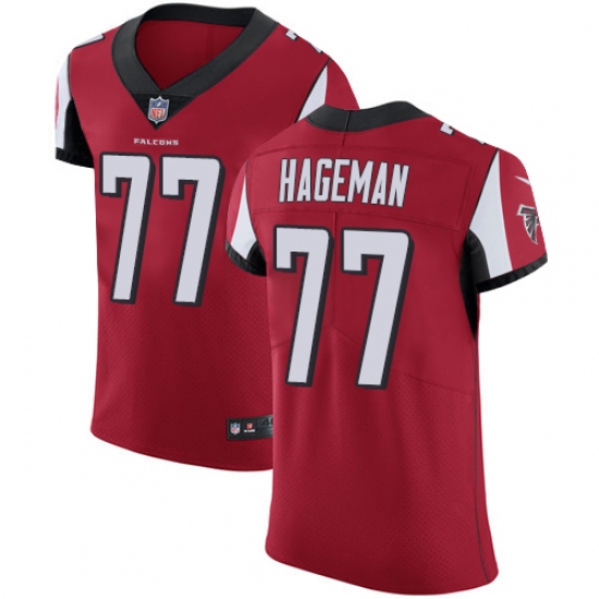Men's Nike Atlanta Falcons #77 Ra'Shede Hageman Red Team Color Vapor Untouchable Elite Player NFL Jersey - Ujersey