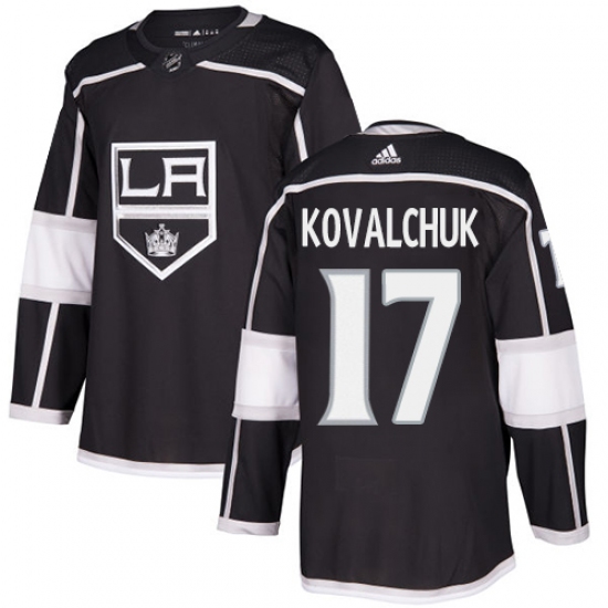Men's Adidas Los Angeles Kings #17 Ilya Kovalchuk Black Home Authentic Stitched NHL Jersey - Ujersey