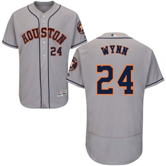 Men's Majestic Houston Astros #24 Jimmy Wynn Grey Flexbase Authentic Collection MLB Jersey - Ujersey