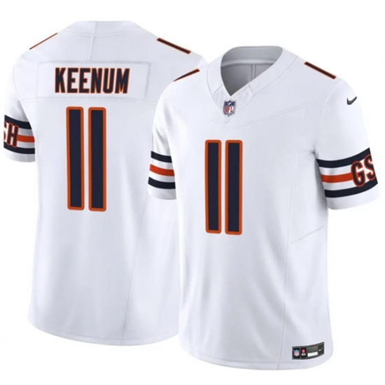 Men's Chicago Bears #11 Case Keenum White 2025 F.U.S.E. Vapor Untouchable Limited Football Stitched Jersey - Ujersey