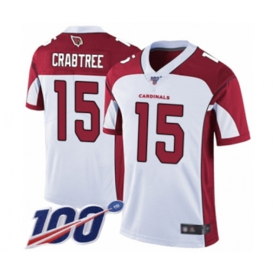 Youth Arizona Cardinals #15 Michael Crabtree White Vapor Untouchable Limited Player 100th Season Football Jersey - Ujersey