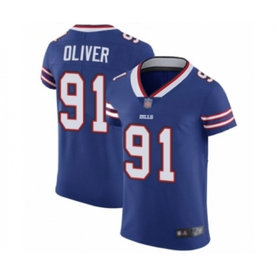 Men's Buffalo Bills #91 Ed Oliver Royal Blue Team Color Vapor Untouchable Elite Player Football Jersey - Ujersey