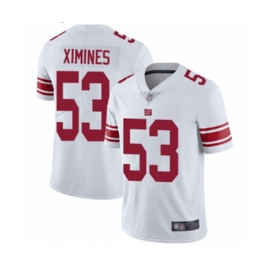 Men's New York Giants #53 Oshane Ximines White Vapor Untouchable Limited Player Football Jersey - Ujersey