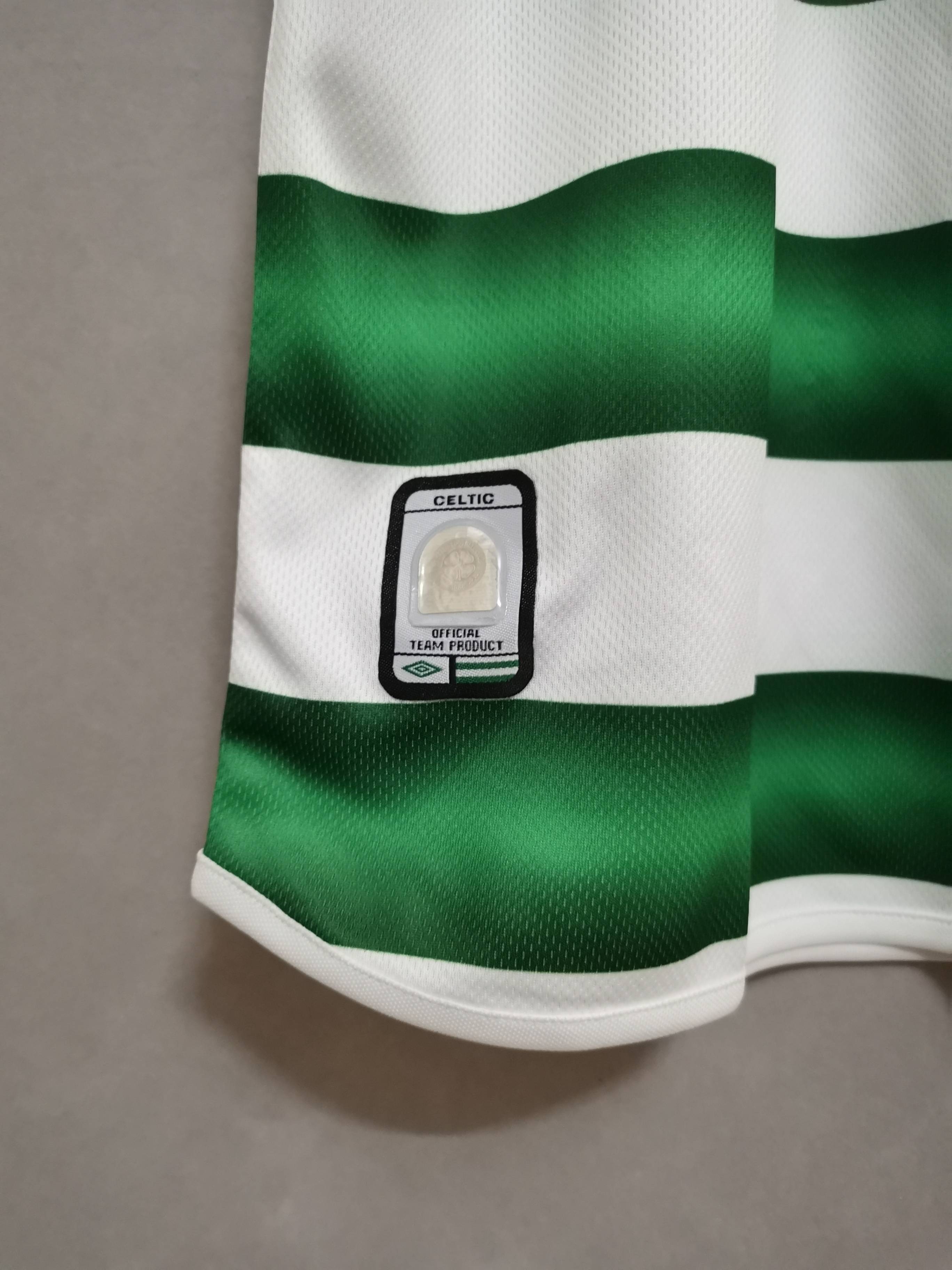 Celtic Retro Soccer Jersey Home Custom Shirt 2003/04 - ujerseystore