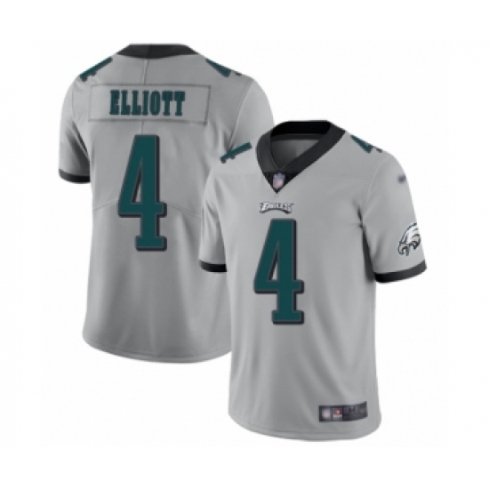 Men's Philadelphia Eagles #4 Jake Elliott Limited Silver Inverted Legend Football Jersey - Ujersey