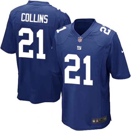 Men's Nike New York Giants #21 Landon Collins Game Royal Blue Team Color NFL Jersey - Ujersey