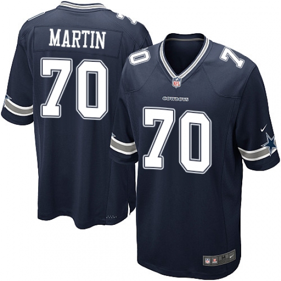 Men's Nike Dallas Cowboys #70 Zack Martin Game Navy Blue Team Color NFL Jersey - Ujersey