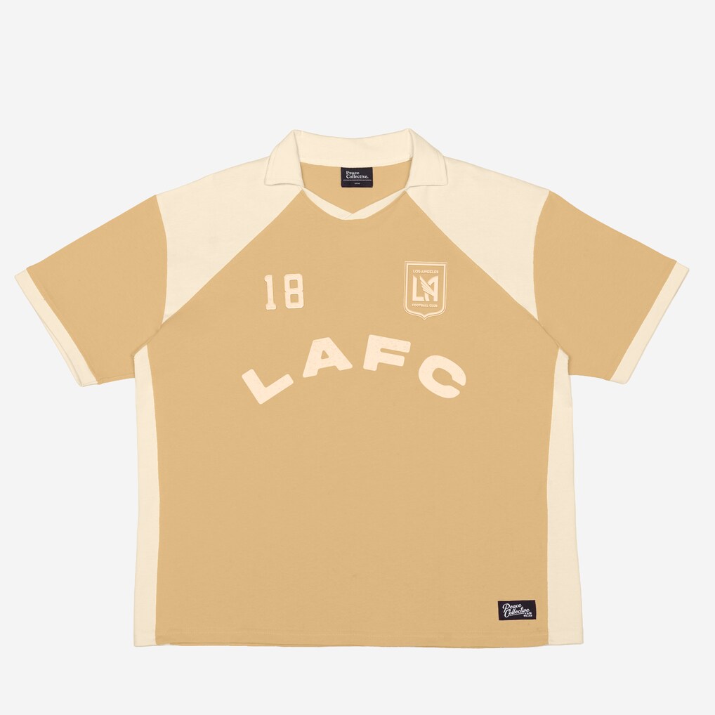 Unisex LAFC Peace Collective Gold Color Block Fashion Jersey - Ujersey