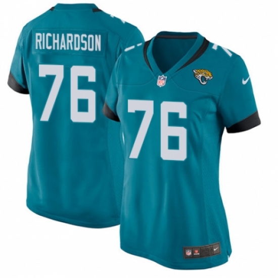 Women's Nike Jacksonville Jaguars #76 Will Richardson Game Black Alternate NFL Jersey - Ujersey