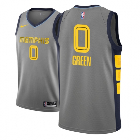 Men NBA 2018-19 Memphis Grizzlies #0 JaMychal Green City Edition Gray Jersey - Ujersey