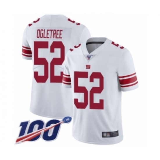 Men's New York Giants #52 Alec Ogletree White Vapor Untouchable Limited Player 100th Season Football Jersey - Ujersey