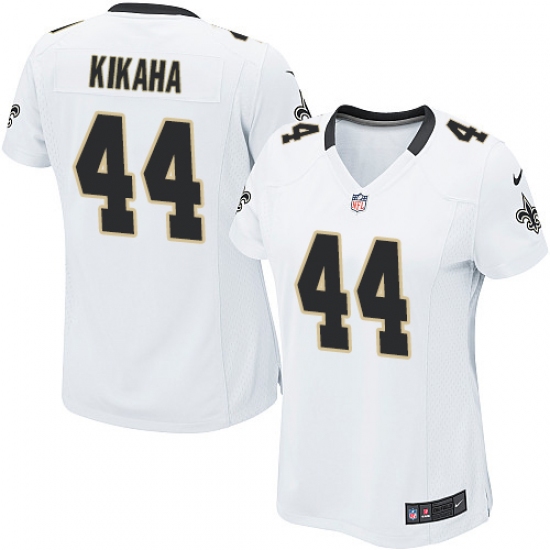 Women's Nike New Orleans Saints #44 Hau'oli Kikaha Game White NFL Jersey - Ujersey