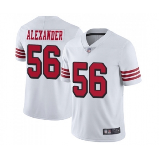 Youth San Francisco 49ers #56 Kwon Alexander Limited White Rush Vapor Untouchable Football Jersey - Ujersey
