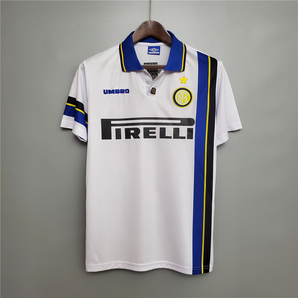 Inter Milan Jersey Custom Away Soccer Jersey 1997/98 - Ujersey NHL