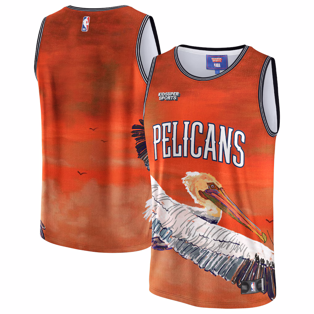 Unisex New Orleans Pelicans NBA & KidSuper Studios by Fanatics Red Hometown Jersey - Vujersey Los Angeles Rams