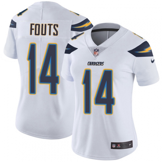 Women's Nike Los Angeles Chargers #14 Dan Fouts Elite White NFL Jersey - Ujersey
