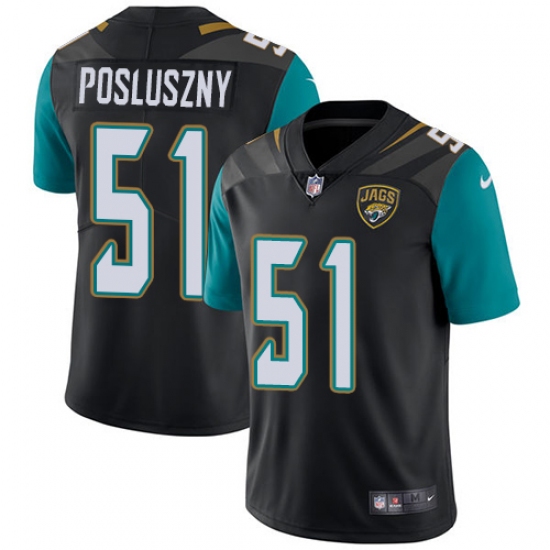 Men's Nike Jacksonville Jaguars #51 Paul Posluszny Black Alternate Vapor Untouchable Limited Player NFL Jersey - Ujersey