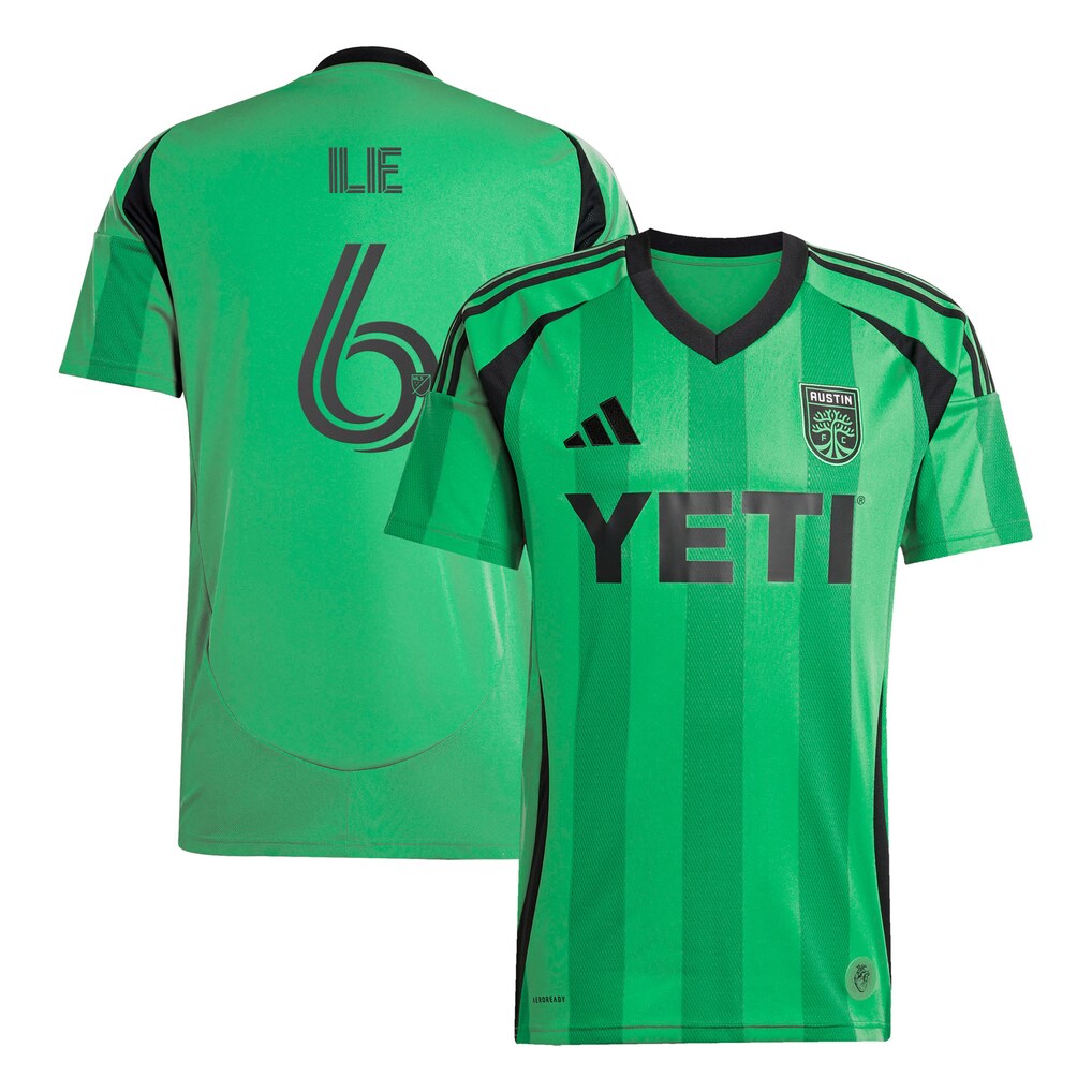 Men's Austin FC Ilie Sanchez adidas Green 2025 The Heartbeat Kit Replica Player Jersey - Ujersey