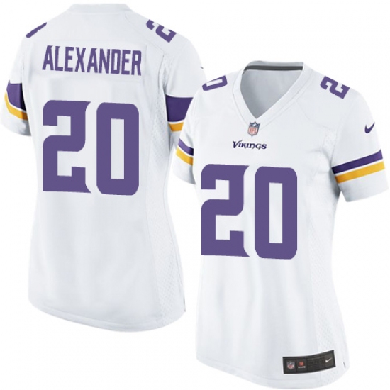 Women's Nike Minnesota Vikings #20 Mackensie Alexander Game White NFL Jersey - Ujersey
