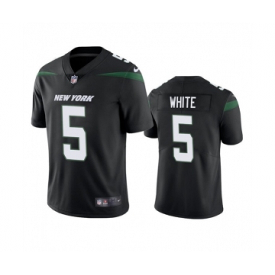 Men's New York Jets #5 Mike White Black Vapor Untouchable Limited Stitched Jersey - Ujersey