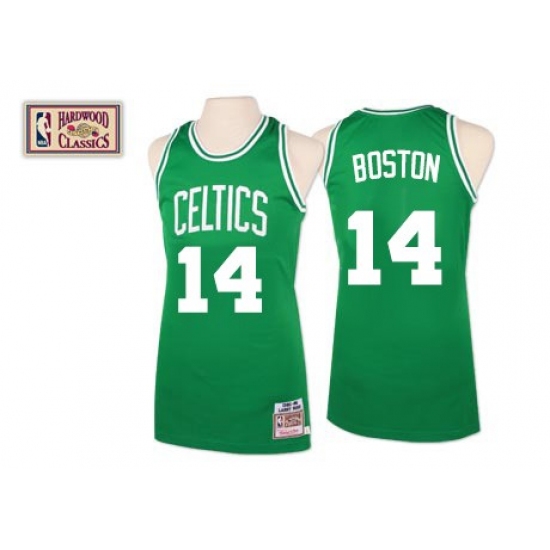 Men's Mitchell and Ness Boston Celtics #14 Bob Cousy Swingman Green Throwback NBA Jersey - Ujersey