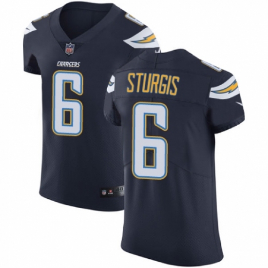 Men's Nike Los Angeles Chargers #6 Caleb Sturgis Navy Blue Team Color Vapor Untouchable Elite Player NFL Jersey - Ujersey