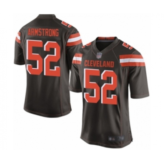 Men's Cleveland Browns #52 Ray-Ray Armstrong Game Brown Team Color Football Jersey - Ujersey