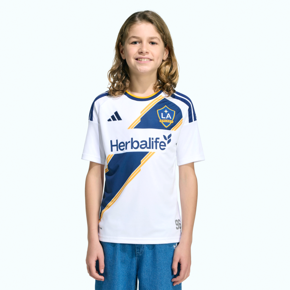 Youth LA Galaxy adidas White 2026 The VeloCITY Kit Replica Jersey - Ujersey
