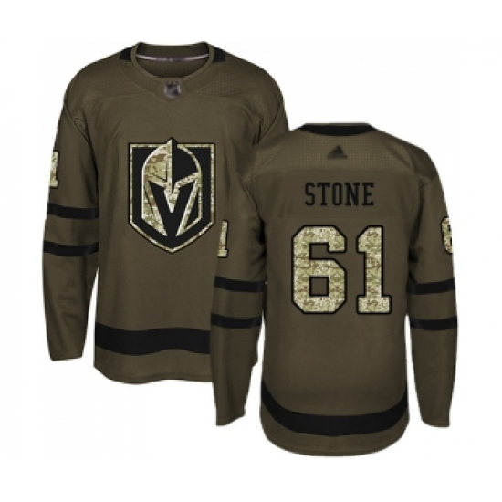 Men's Vegas Golden Knights #61 Mark Stone Authentic Green Salute to Service Hockey Jersey - Ujersey