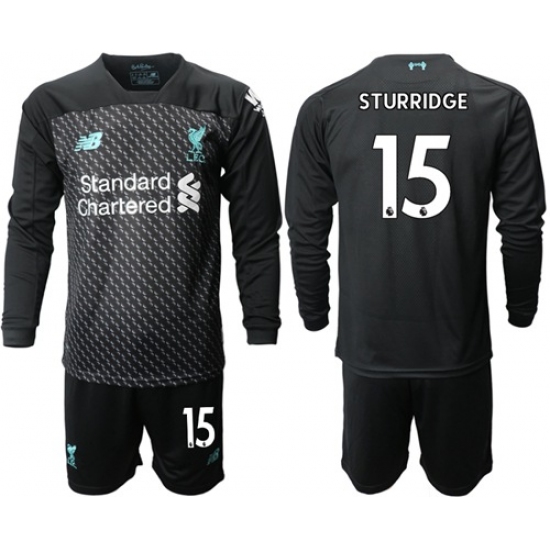 Liverpool #15 Sturridge Third Long Sleeves Soccer Club Jersey